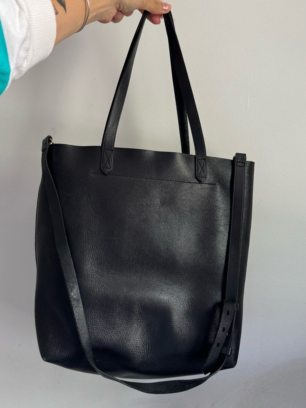 Madewell Medium Leather Transport Tote Bag